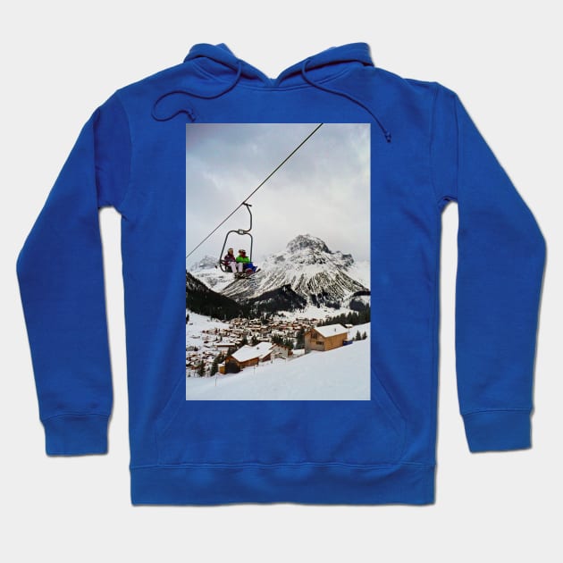 Lech am Arlberg Austrian Alps Austria Hoodie by Andy Evans Photos